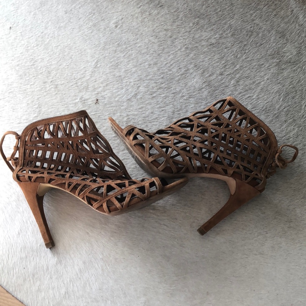 Zara Suede Cage Bootie, 39